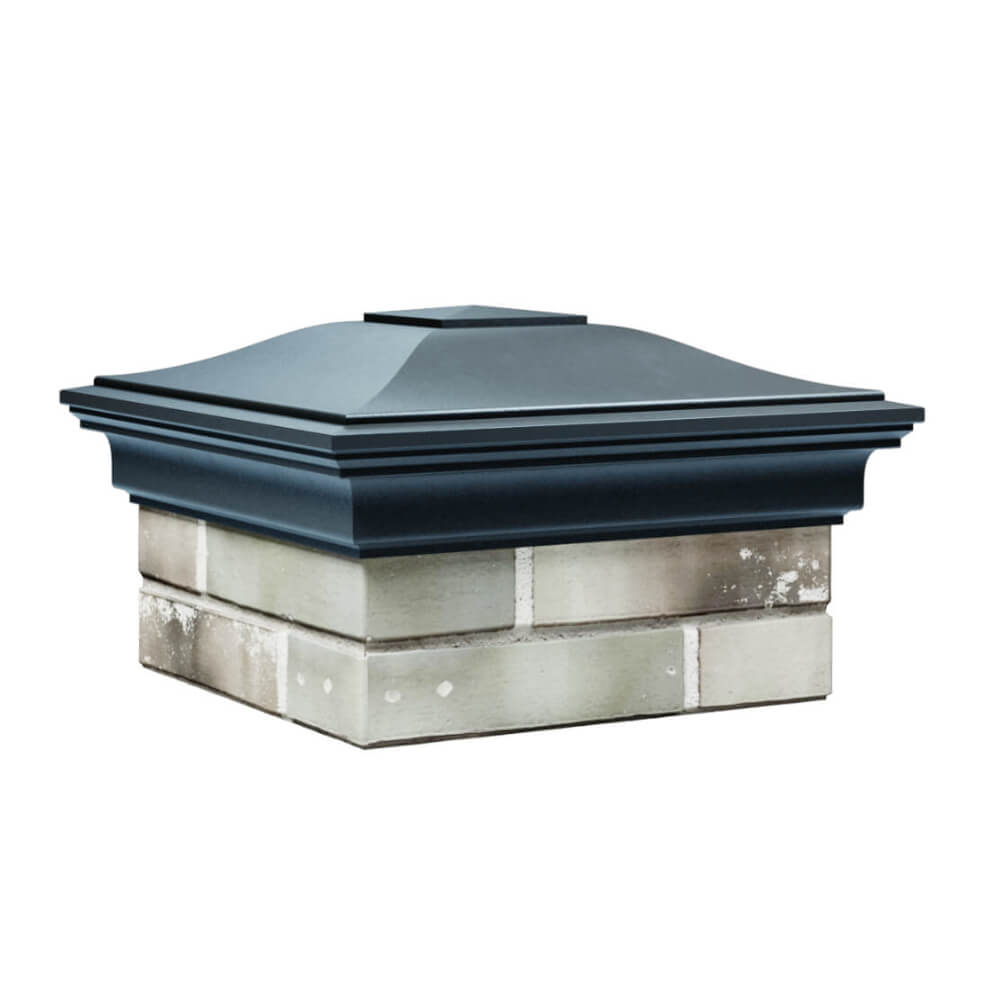 Колпак Zking Монблан Серый на столб 1.5х1.5 еврокирпича 0.7НФ (355х355мм) в Сургуте фото