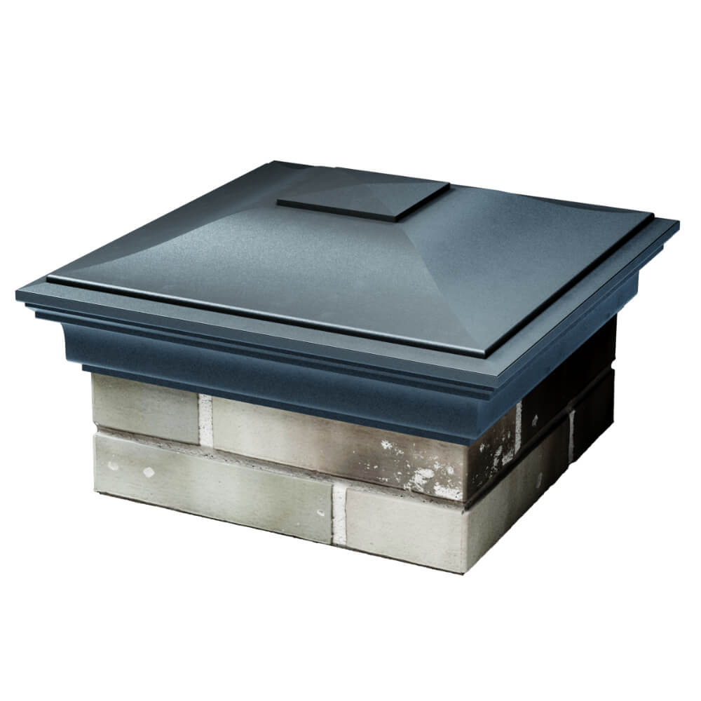 Колпак Zking Монблан Серый на столб 1.5х1.5 кирпича (385х385мм) в Сургуте фото