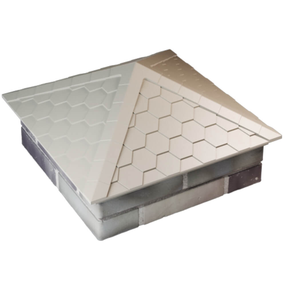 Колпак Zking Эверест Бежевый на столб 2х2 кирпича (535х535мм) Сургут фото