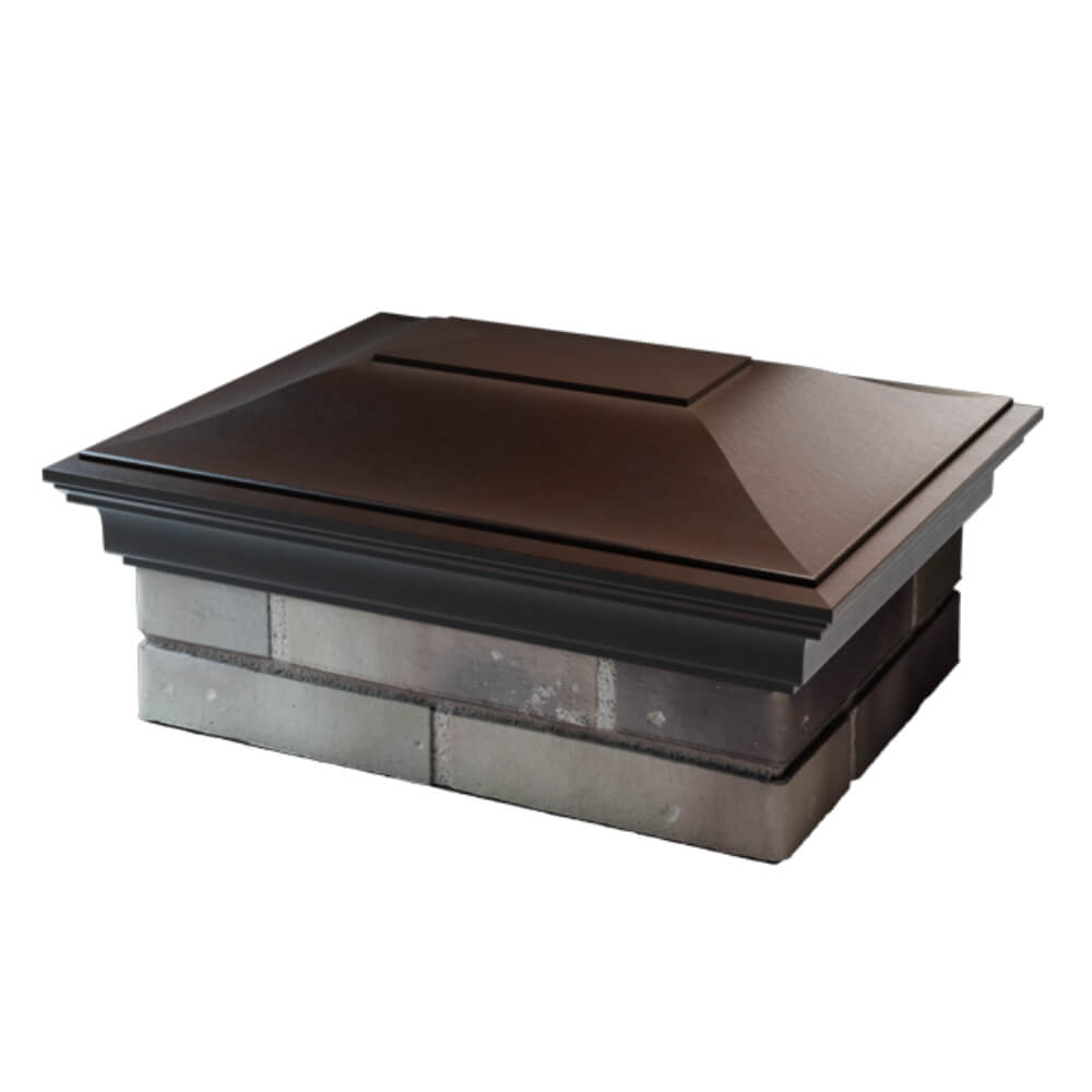 Колпак Zking Монблан Коричневый на столб 2х1.5 кирпича (515х385мм) в Сургуте фото