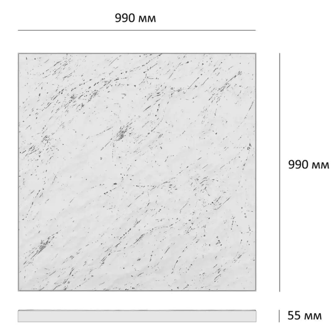 Шаговая плита STONE Светлая Галька 990х990х55мм в Сургуте фото