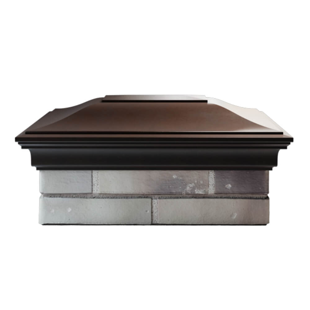 Колпак Zking Монблан Коричневый на столб 2х1.5 кирпича (515х385мм) в Сургуте фото