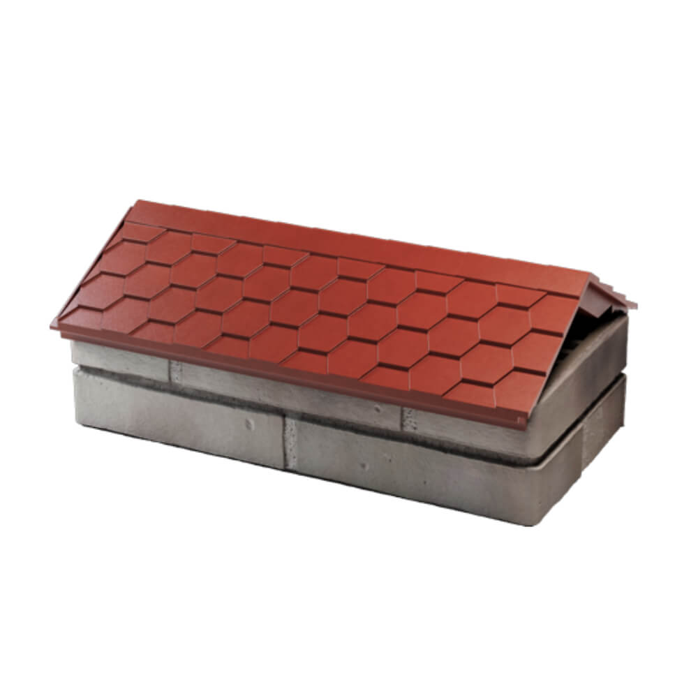 Парапет Zking Эверест Красный с посадкой на 1 кирпич (200/225/255мм) в Сургуте фото