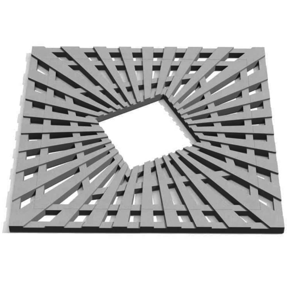 Приствольная решетка для дерева ZKING ATMOSPHERE 1.2х1.2м Серая Сургут фото