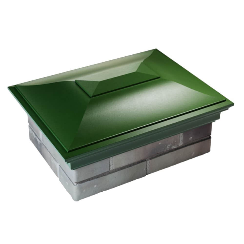 Колпак Zking Монблан Зеленый на столб 2х1.5 кирпича (515х385мм) Сургут фото