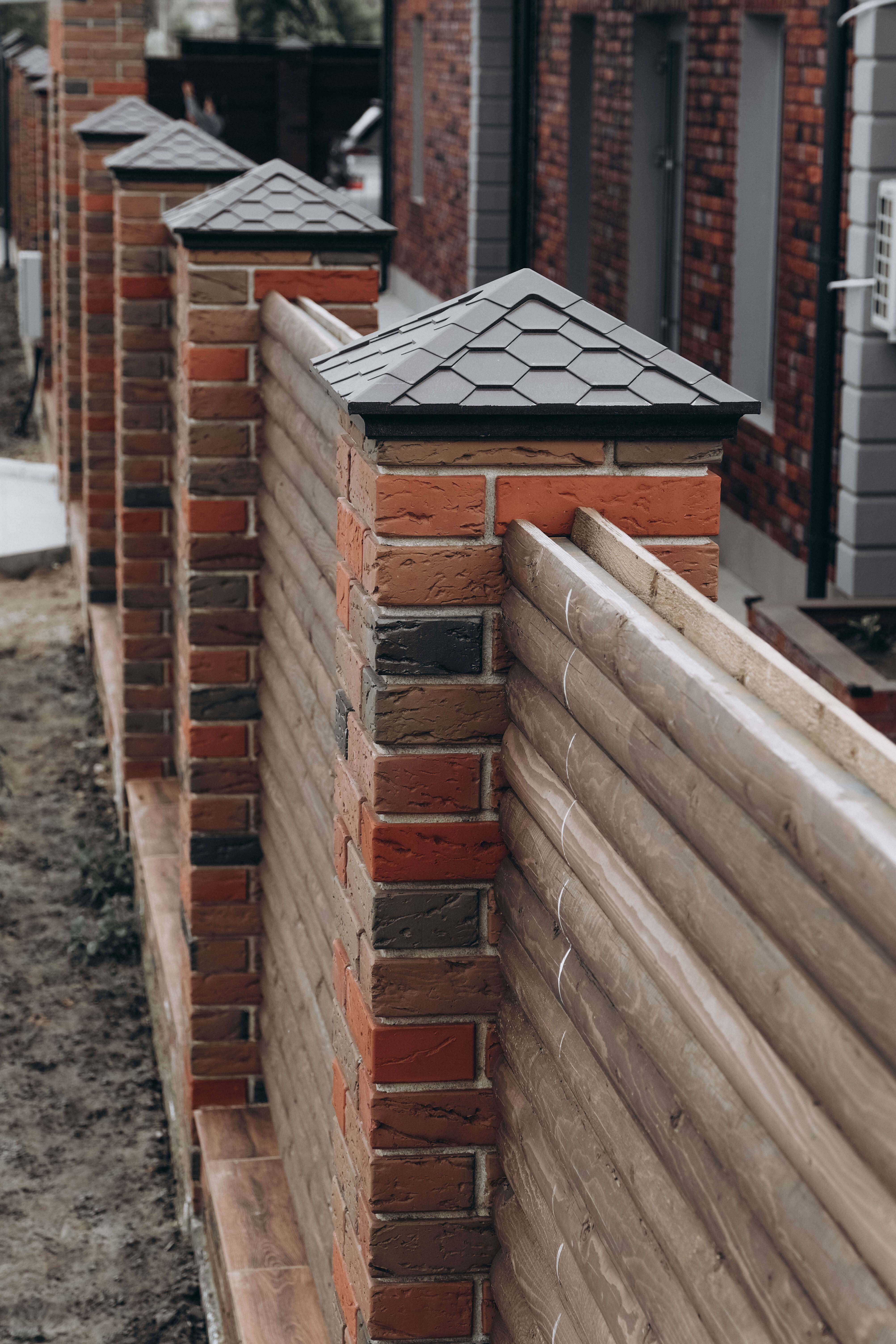 Колпак Zking Эверест Коричневый на столб 1.5х1.5 кирпича (390х390мм) в Сургуте фото