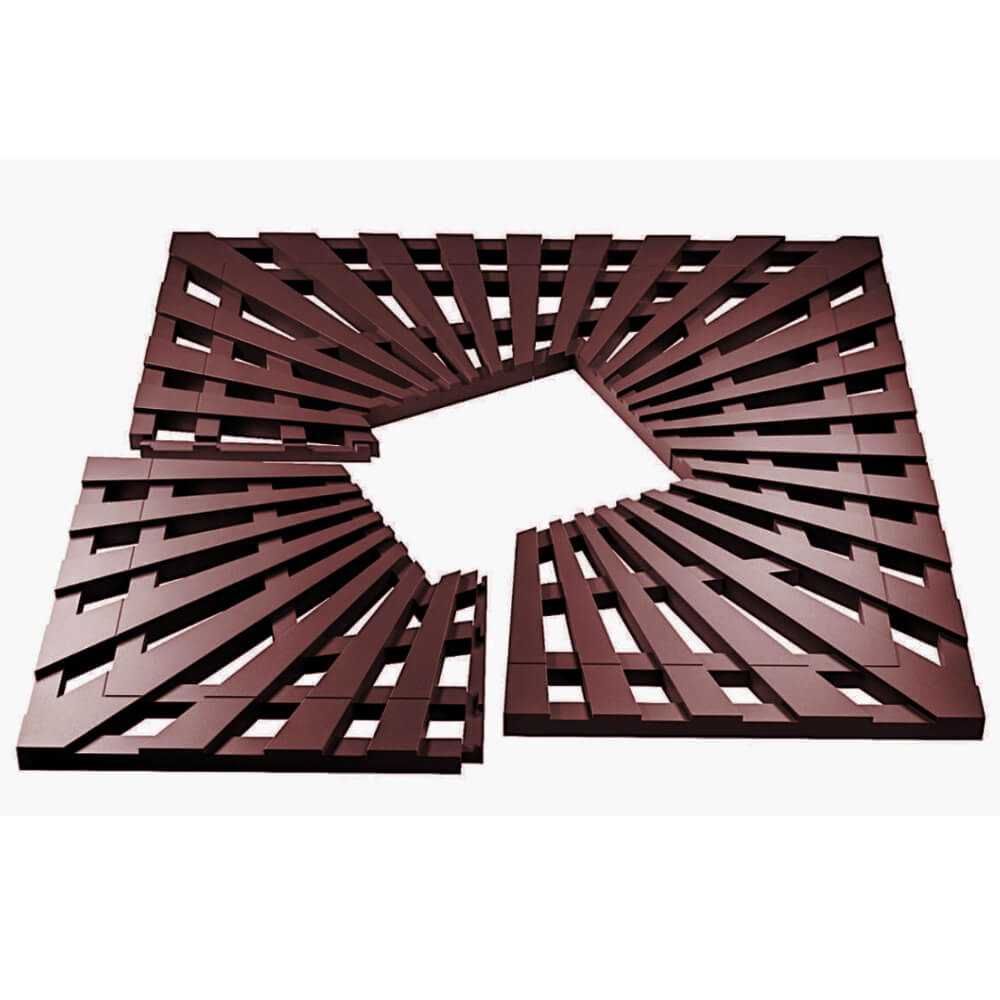 Приствольная решетка для дерева ZKING ATMOSPHERE 1.2х1.2м Коричневая в Сургуте фото