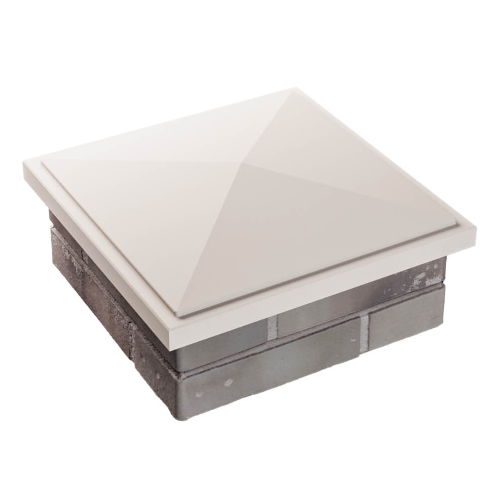 Колпак Zking БонаМоно Бежевый на столб 1.5х1.5 кирпича (385х385, 400х400мм) в Сургуте фото