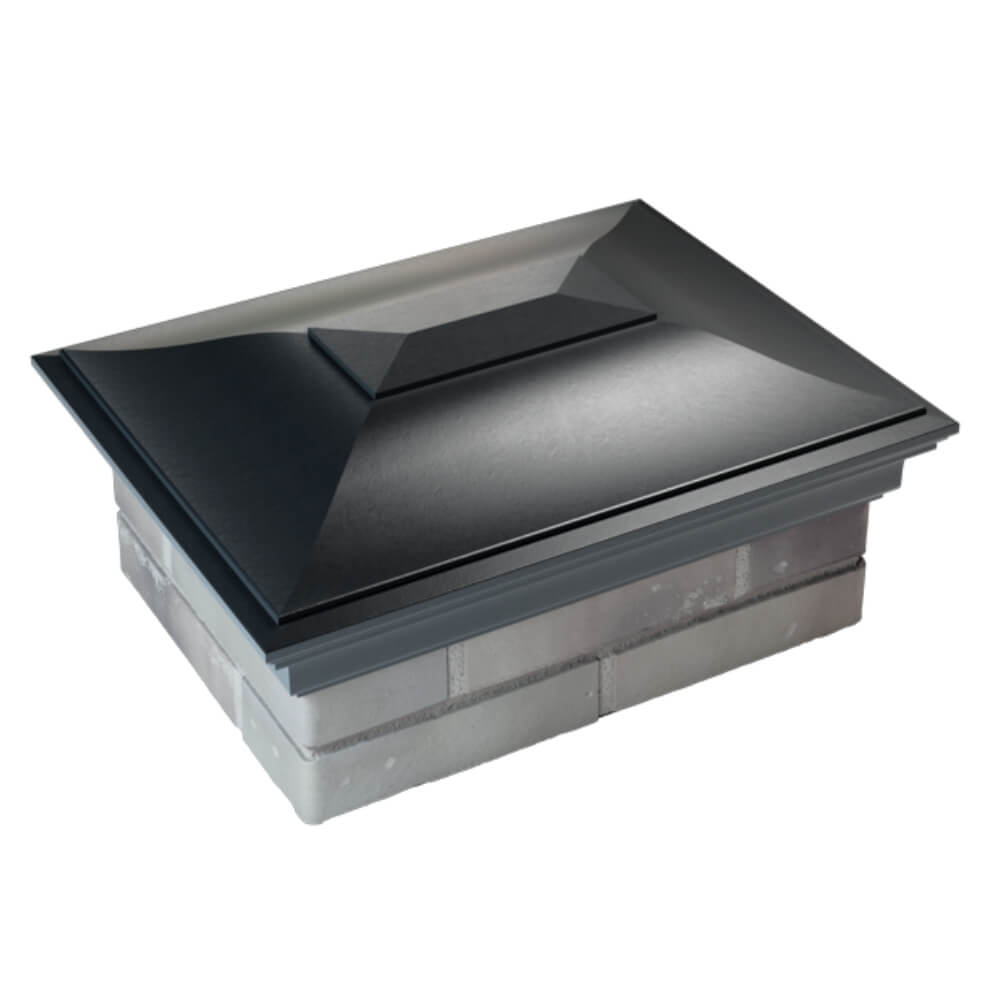 Колпак Zking Монблан Черный на столб 2х1.5 кирпича (515х385мм) Сургут фото