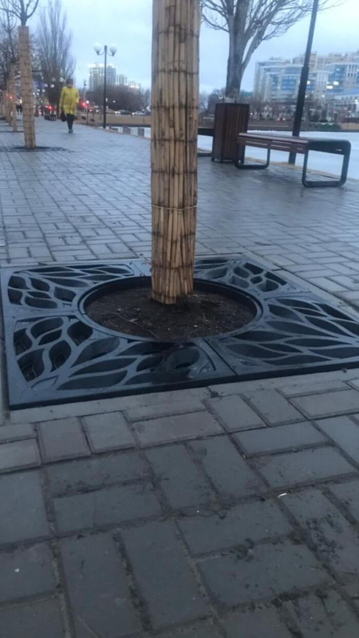 Приствольная решетка для дерева ZKING CRUST 1.2х1.2м Черная в Сургуте фото