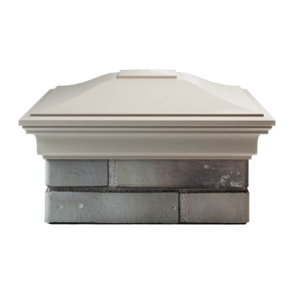 Колпак Zking Монблан Бежевый на столб 1.5х1.5 еврокирпича 0.7НФ (355х355мм) Сургут фото