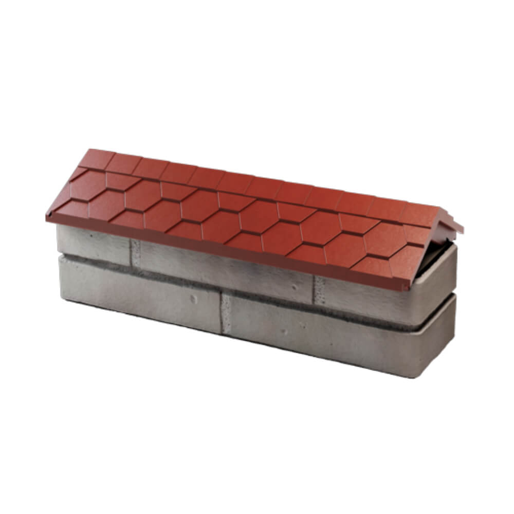 Парапет Zking Эверест Красный с посадкой на 0.5 кирпича (130мм) в Сургуте фото