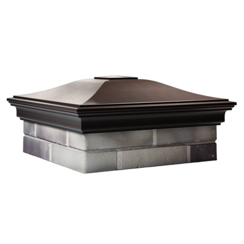 Колпак Zking Монблан Коричневый на столб 2х2 кирпича (515х515мм) в Сургуте фото