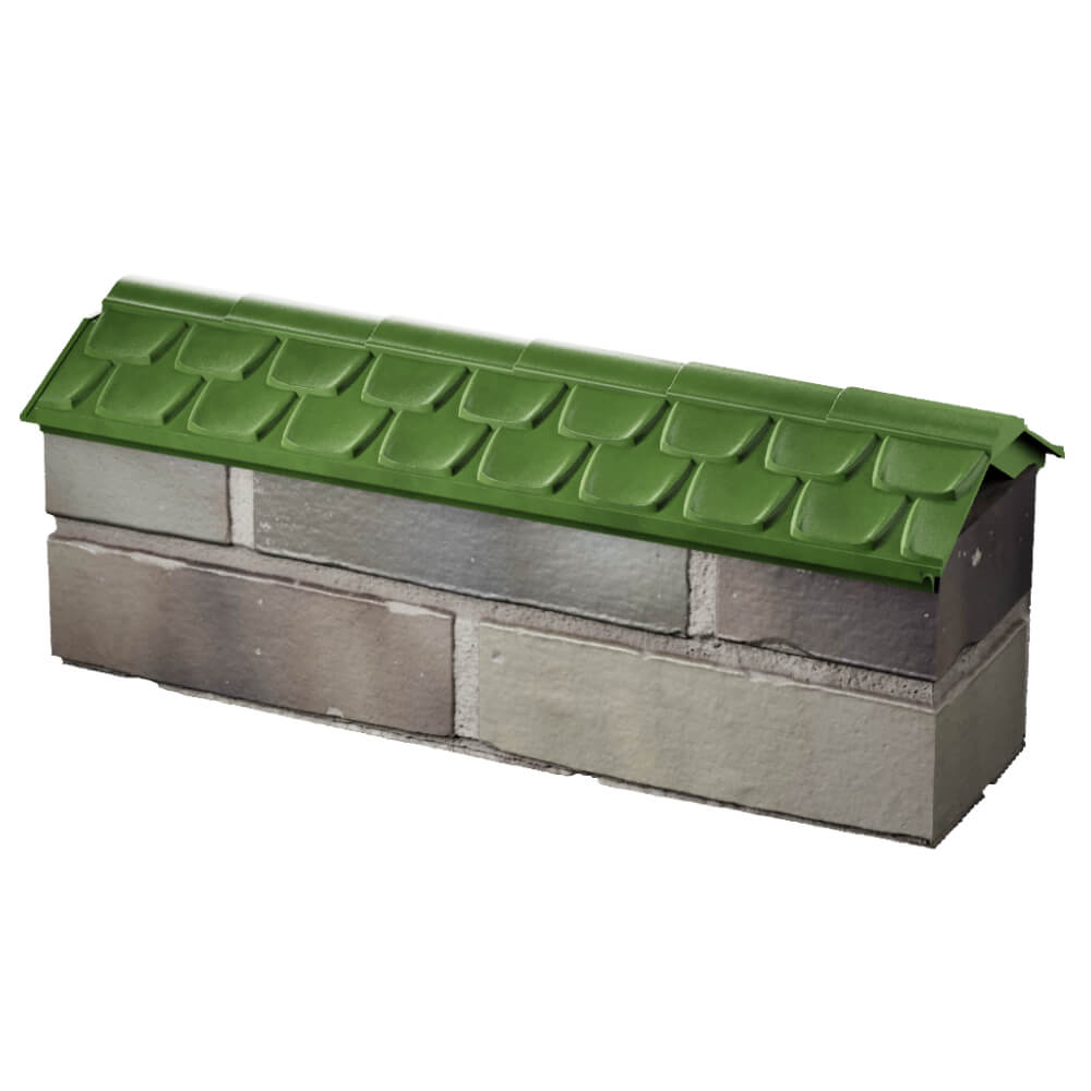 Парапет Zking Эльбрус Зеленый с посадкой на 0.5 кирпича (130мм) в Сургуте фото