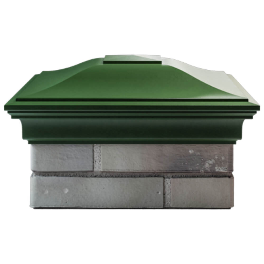 Колпак Zking Монблан Зеленый на столб 1.5х1.5 кирпича (385х385мм) Сургут фото