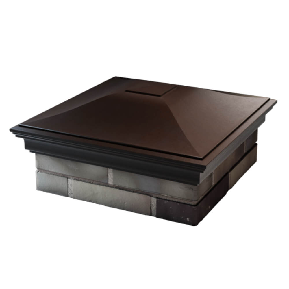 Колпак Zking Монблан Коричневый на столб 2х2 кирпича (515х515мм) в Сургуте фото