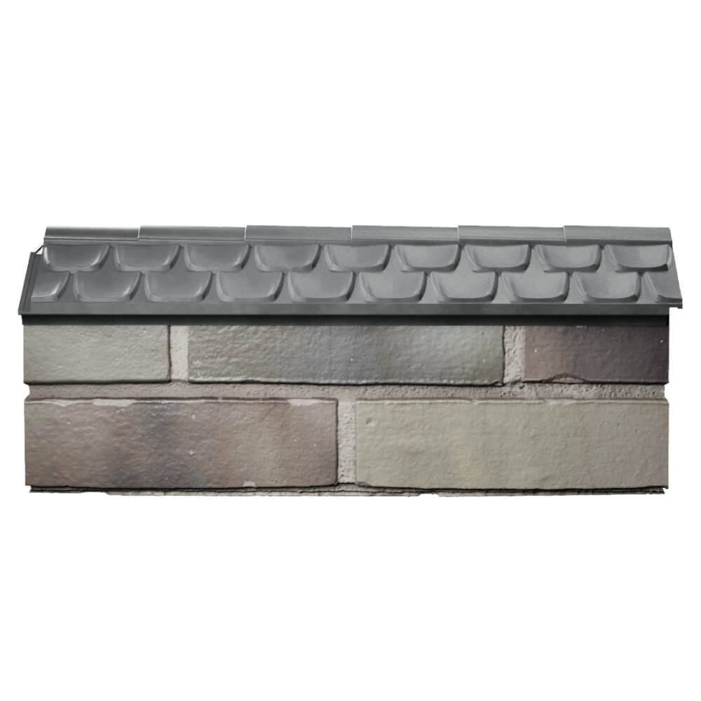 Парапет Zking Эльбрус Серый с посадкой на 0.5 кирпича (130мм) в Сургуте фото