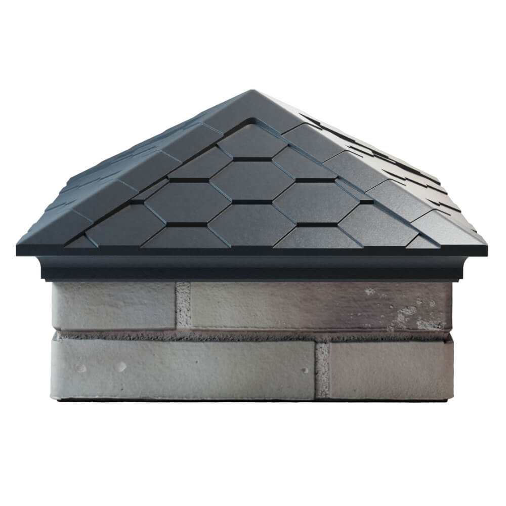 Колпак Zking Эверест Серый на столб 1.5х1.5 кирпича (390х390мм) Сургут фото