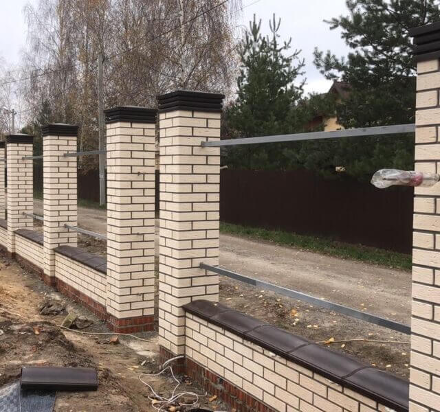 Колпак Zking Бона ХайТек Коричневый на столб 1.5х1.5 кирпича (385х385мм) в Сургуте фото