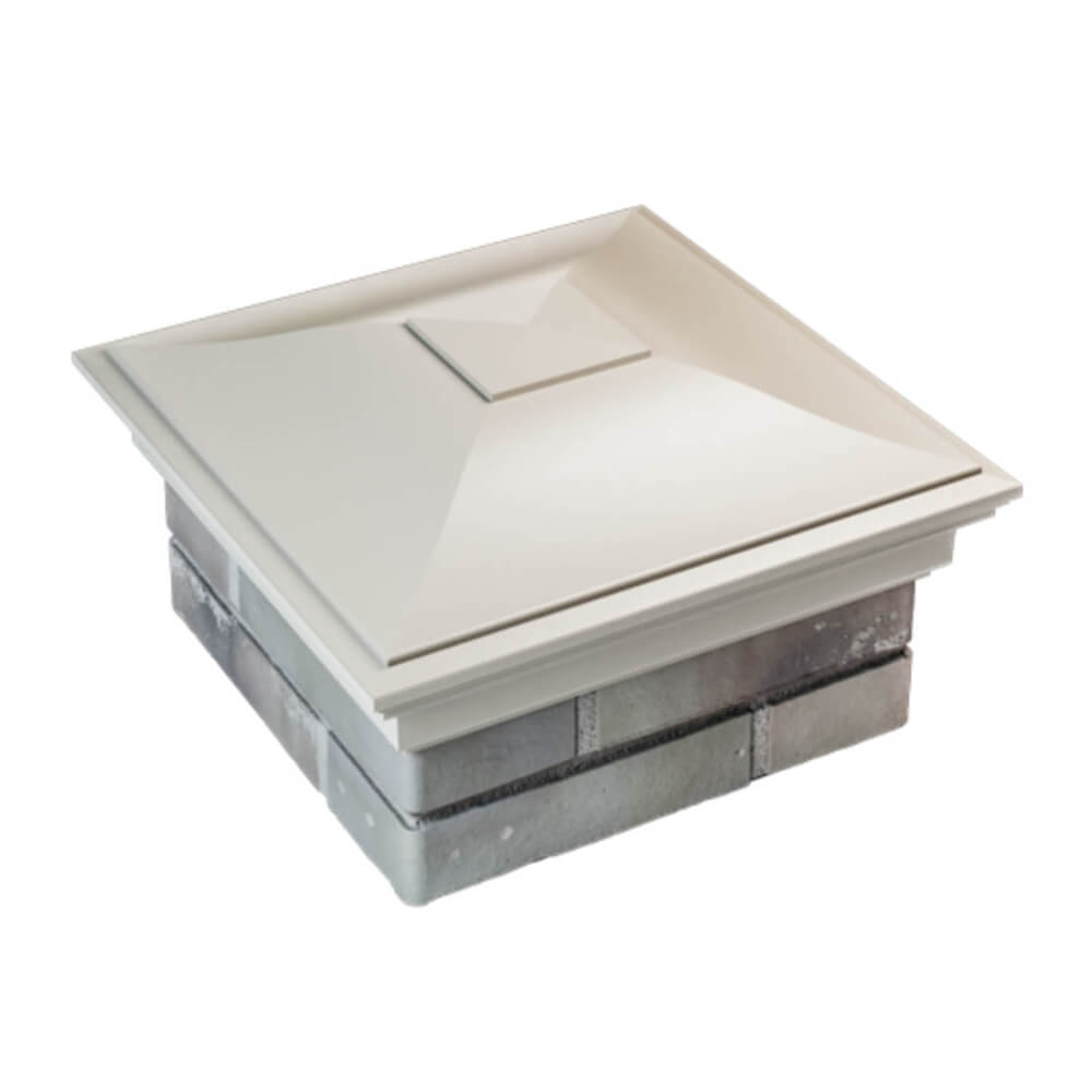 Колпак Zking Монблан Бежевый на столб 1.5х1.5 еврокирпича 0.7НФ (355х355мм) в Сургуте фото