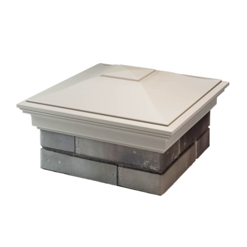 Колпак Zking Монблан Бежевый на столб 1.5х1.5 еврокирпича 0.7НФ (355х355мм) в Сургуте фото