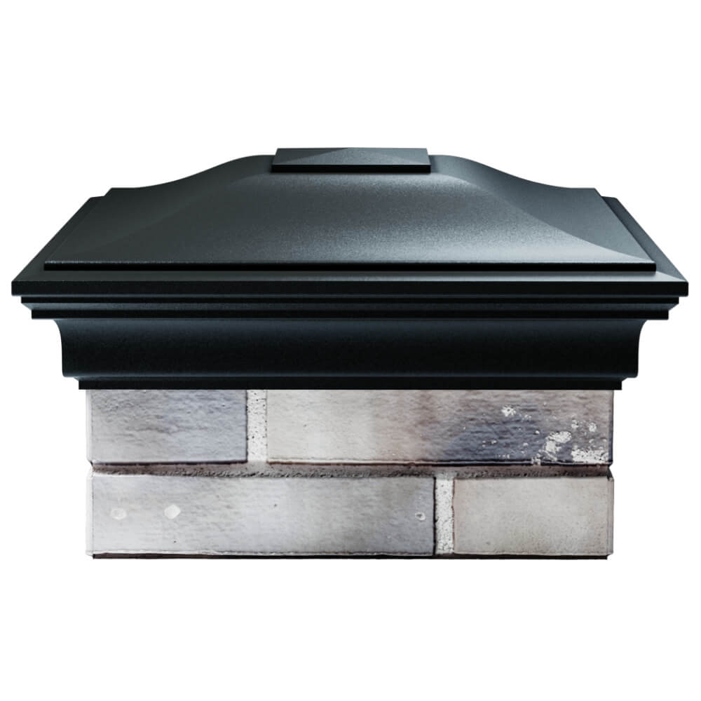 Колпак Zking Монблан Черный на столб 1.5х1.5 кирпича (385х385мм) Сургут фото