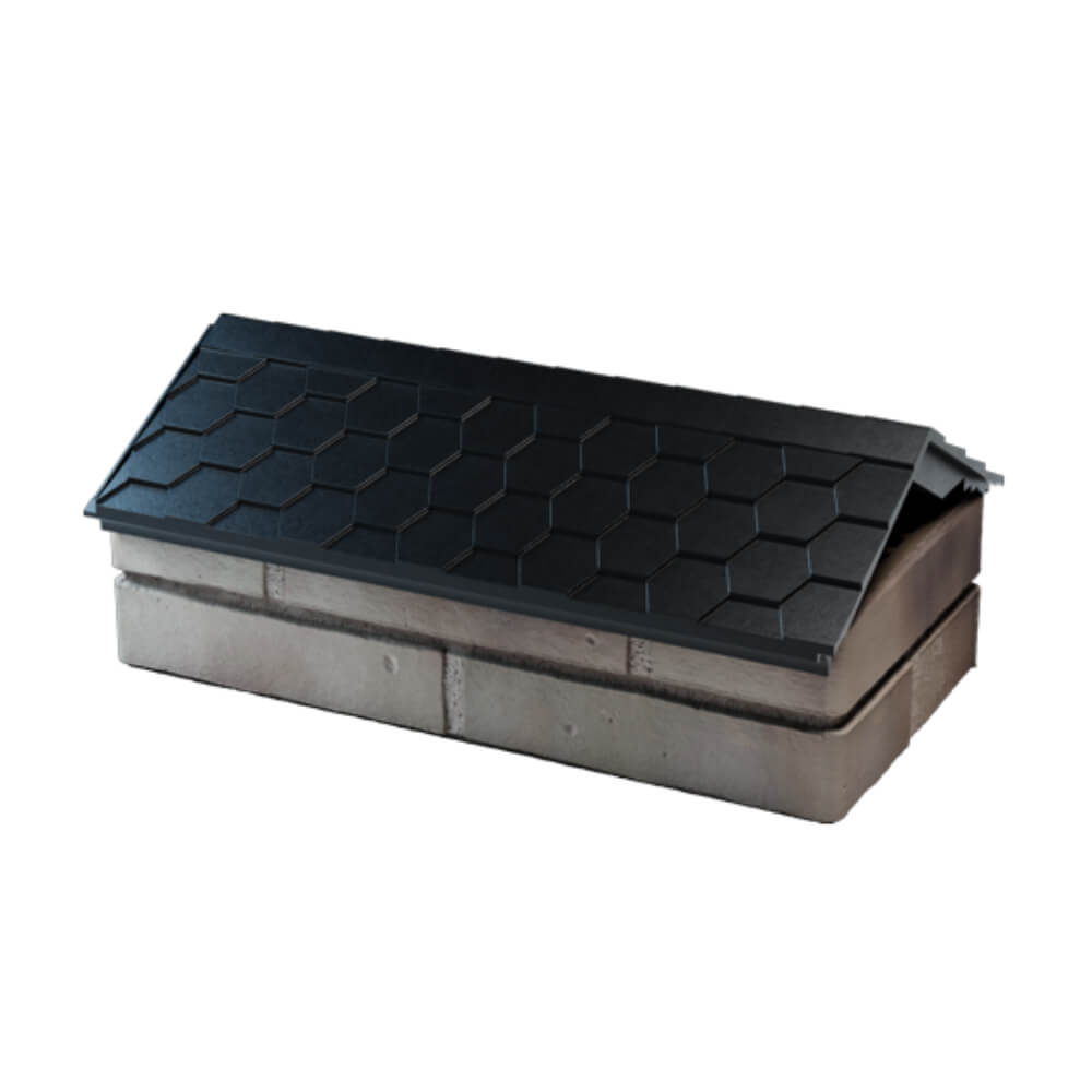 Парапет Zking Эверест Черный с посадкой на 1 кирпич (200/225/255мм) в Сургуте фото