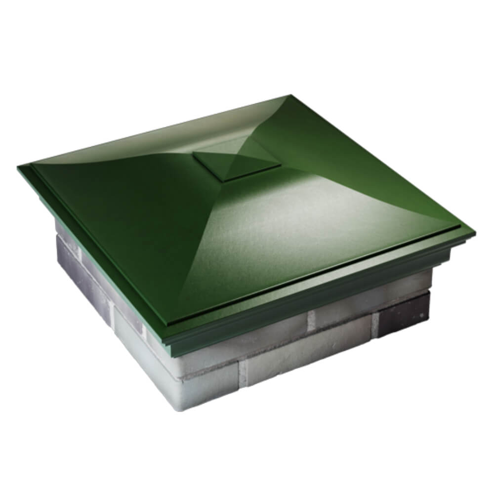 Колпак Zking Монблан Зеленый на столб 2х2 кирпича (515х515мм) Сургут фото