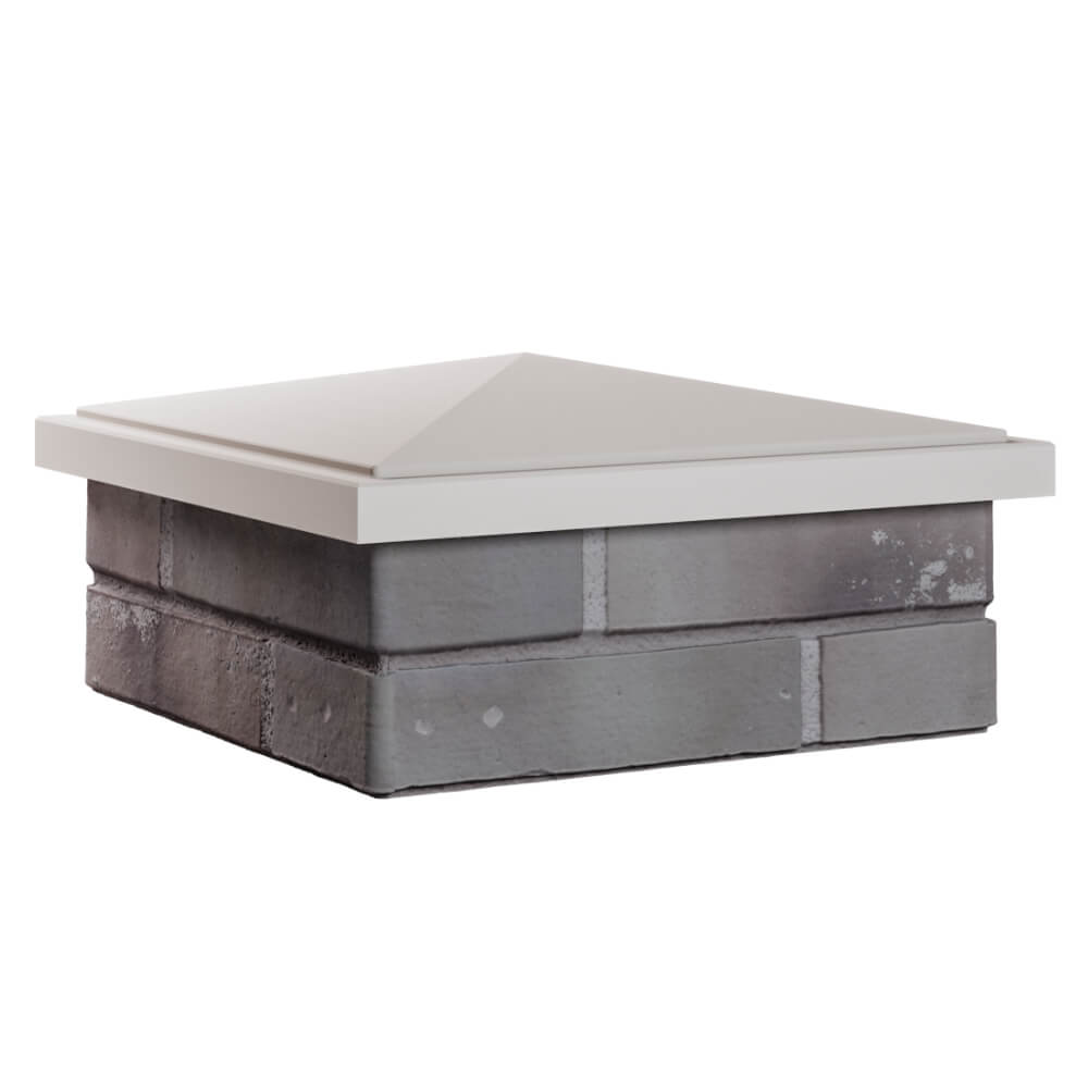 Колпак Zking БонаМоно Бежевый на столб 1.5х1.5 кирпича (385х385, 400х400мм) в Сургуте фото