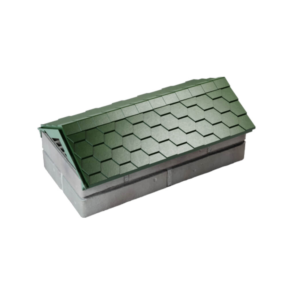 Парапет Zking Эверест Зеленый с посадкой на 1 кирпич (200/225/255мм) в Сургуте фото