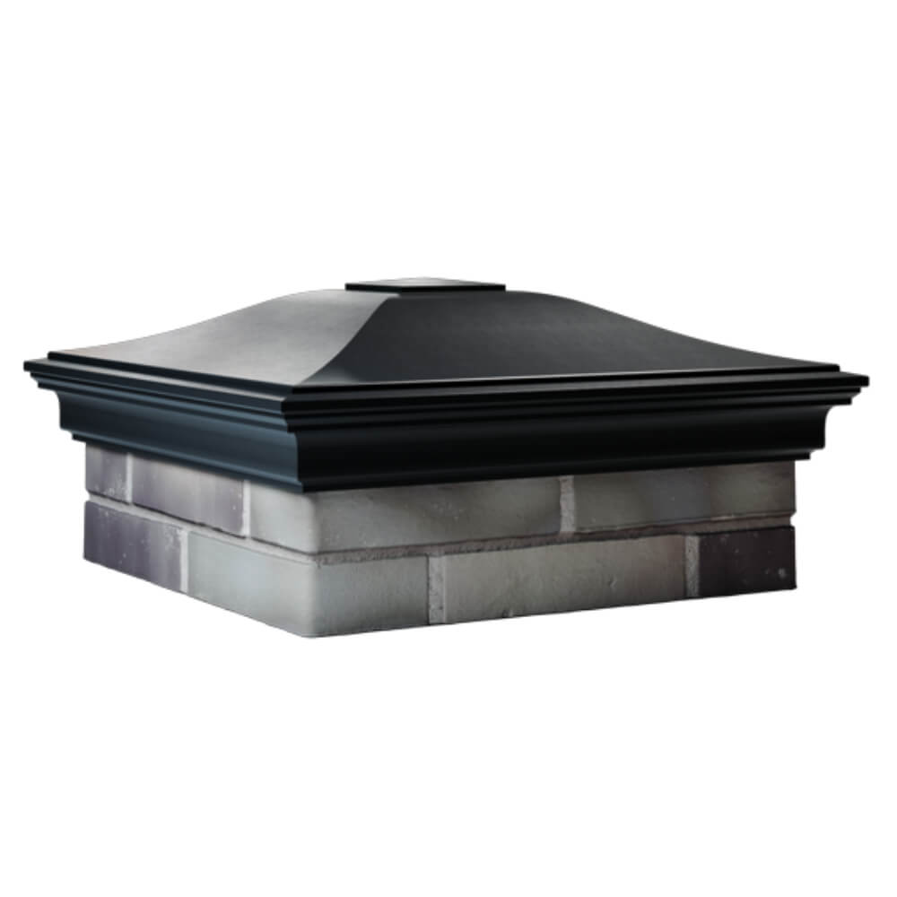 Колпак Zking Монблан Черный на столб 2х2 кирпича (515х515мм) в Сургуте фото