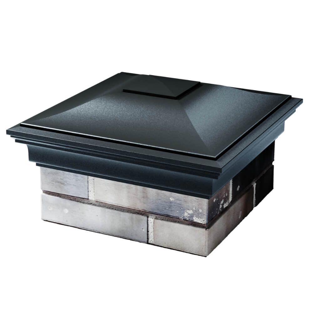 Колпак Zking Монблан Черный на столб 1.5х1.5 кирпича (385х385мм) в Сургуте фото