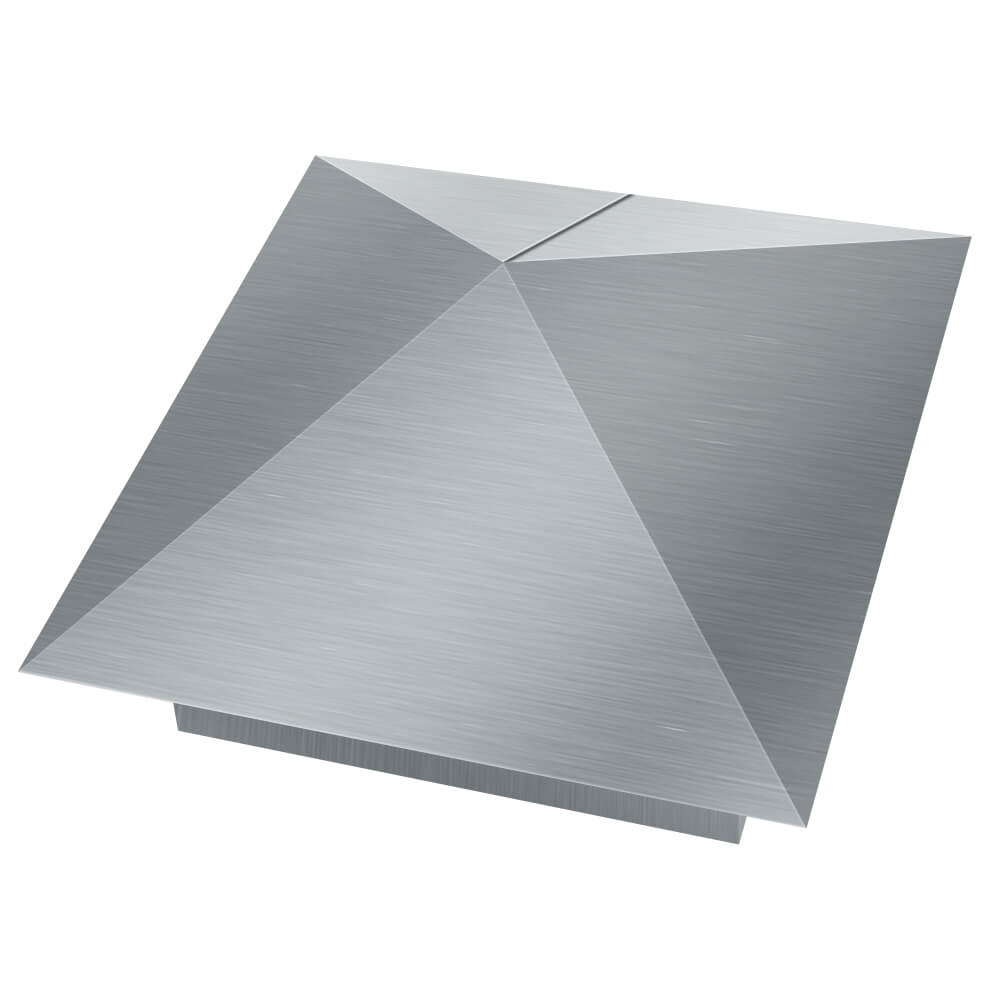 Колпак металлический 380х380мм оцинкованный заборный Сургут фото