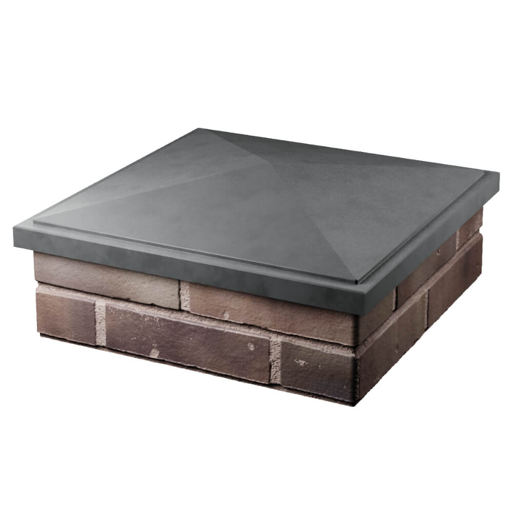 Колпак Zking БонаМоно Серый на столб 2х2 кирпича (515х515, 530х530мм) в Сургуте фото