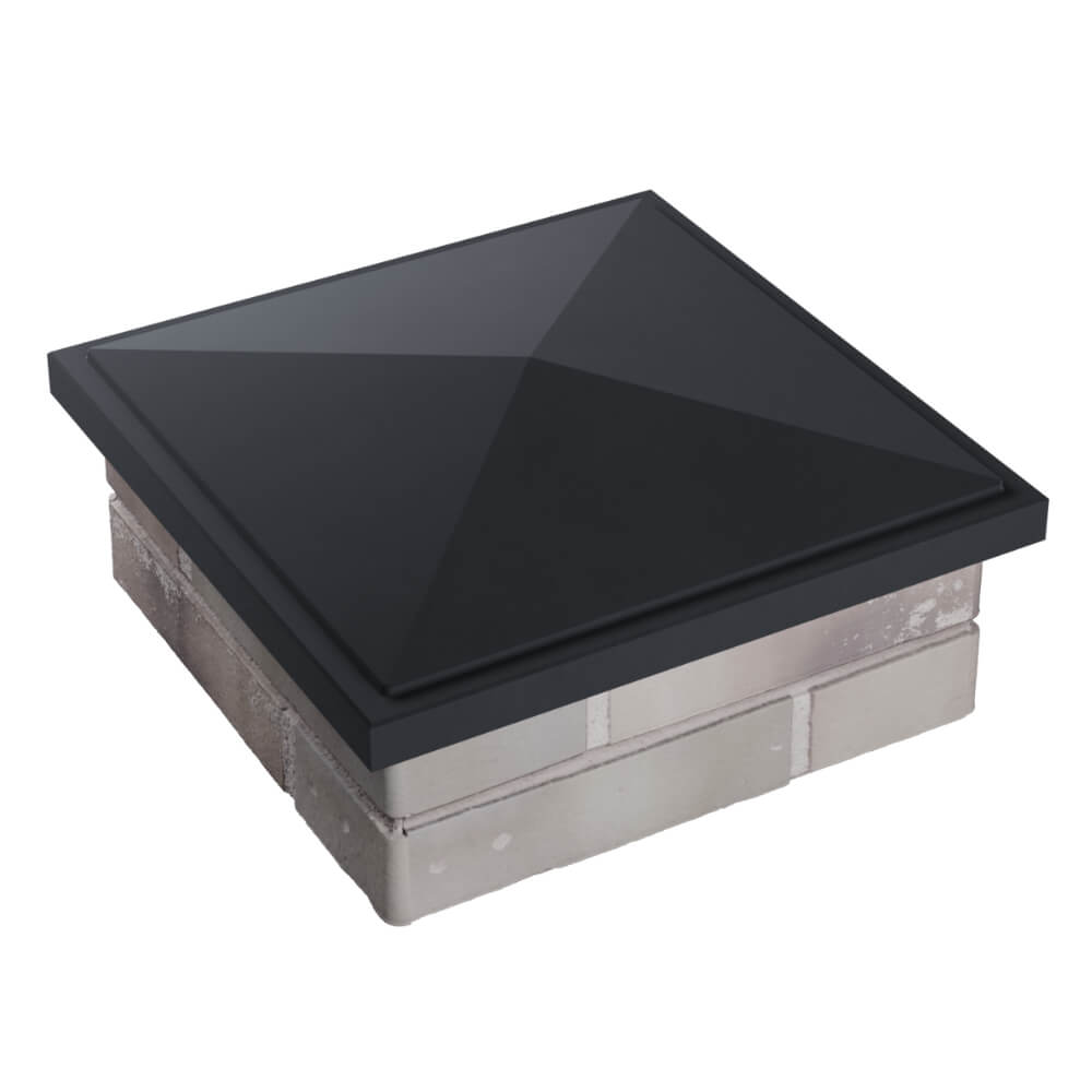 Колпак Zking БонаМоно Серый на столб 1.5х1.5 кирпича (385х385, 400х400мм) в Сургуте фото