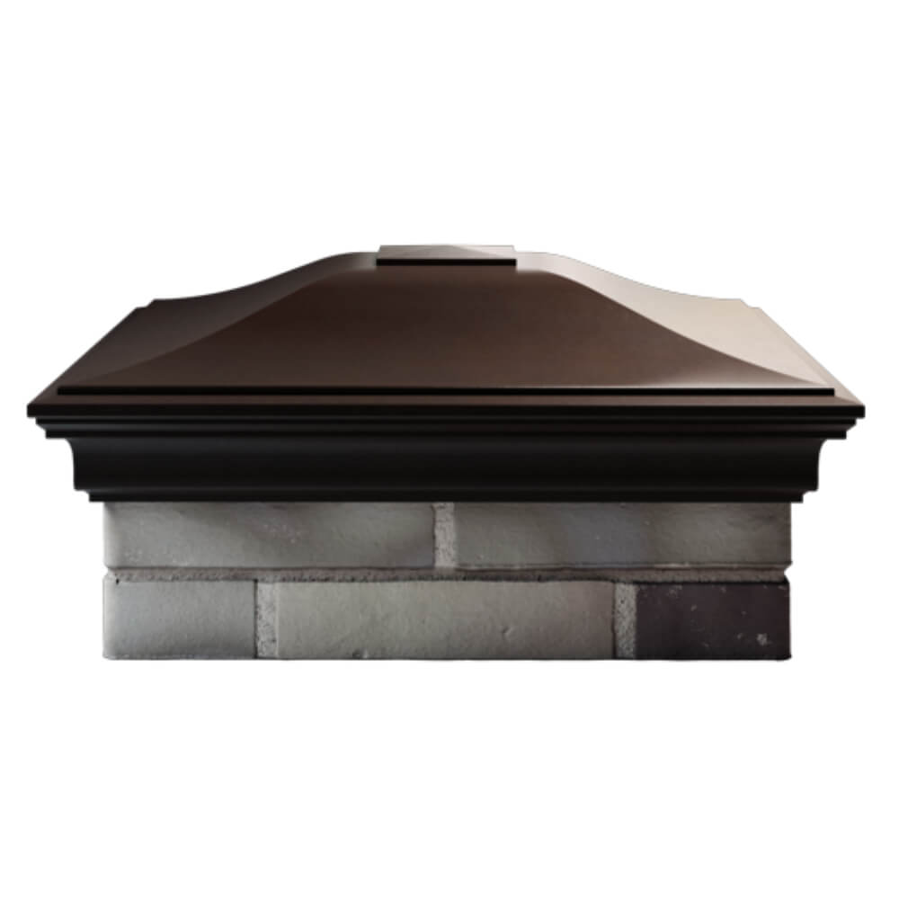 Колпак Zking Монблан Коричневый на столб 2х2 кирпича (515х515мм) в Сургуте фото
