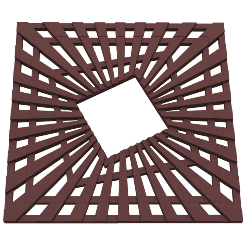 Приствольная решетка для дерева ZKING ATMOSPHERE 1.2х1.2м Коричневая в Сургуте фото