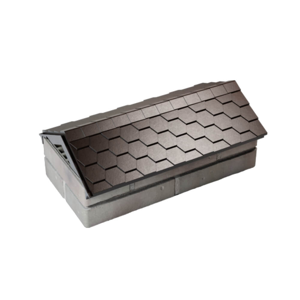 Парапет Zking Эверест Коричневый с посадкой на 1 кирпич (200/225/255мм) в Сургуте фото