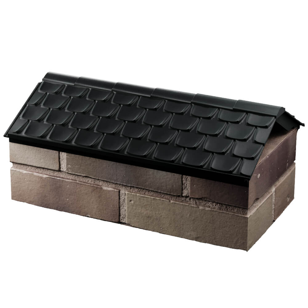 Парапет Zking Эльбрус Черный с посадкой на 1 кирпич (255мм) в Сургуте фото