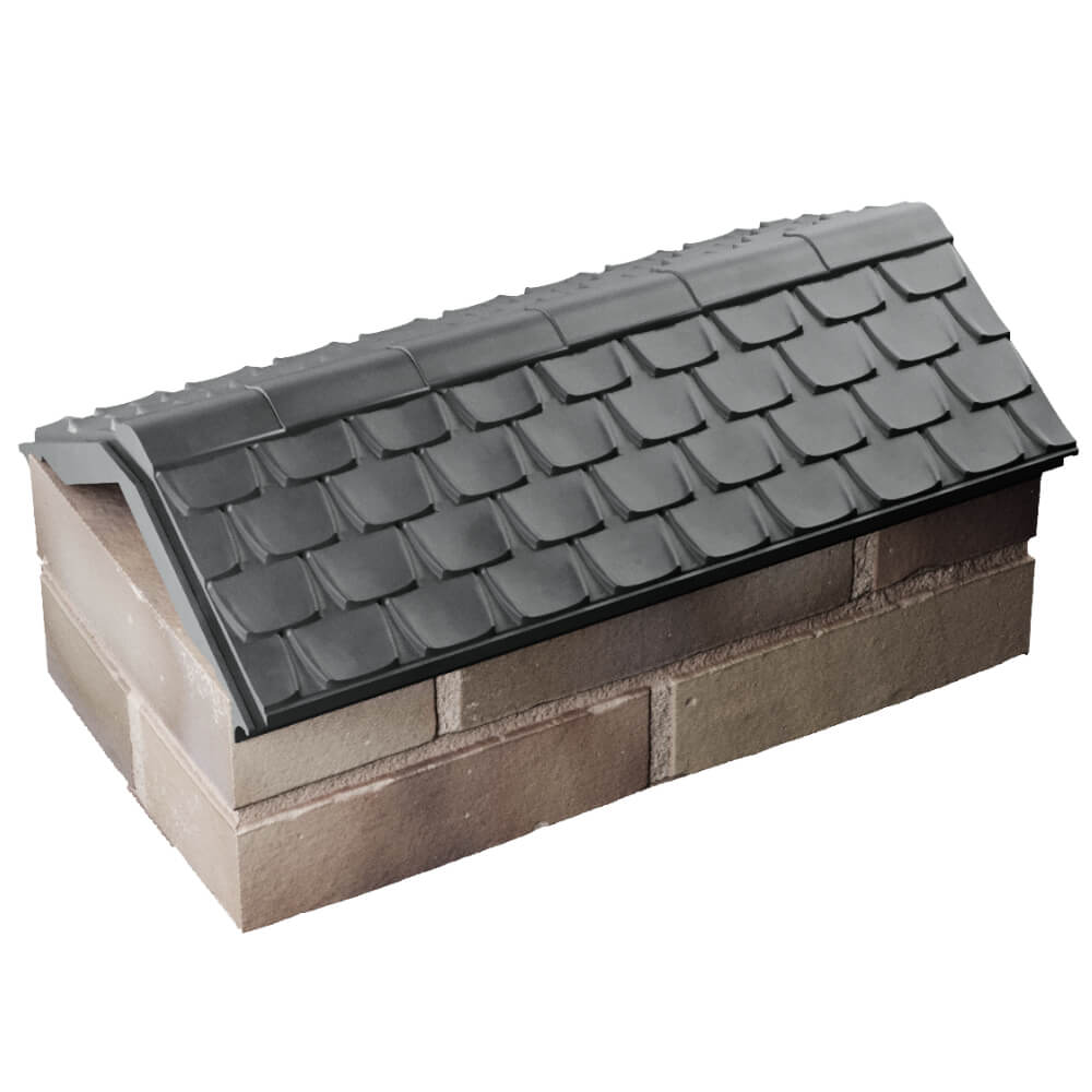 Парапет Zking Эльбрус Серый с посадкой на 1 кирпич (255мм) в Сургуте фото