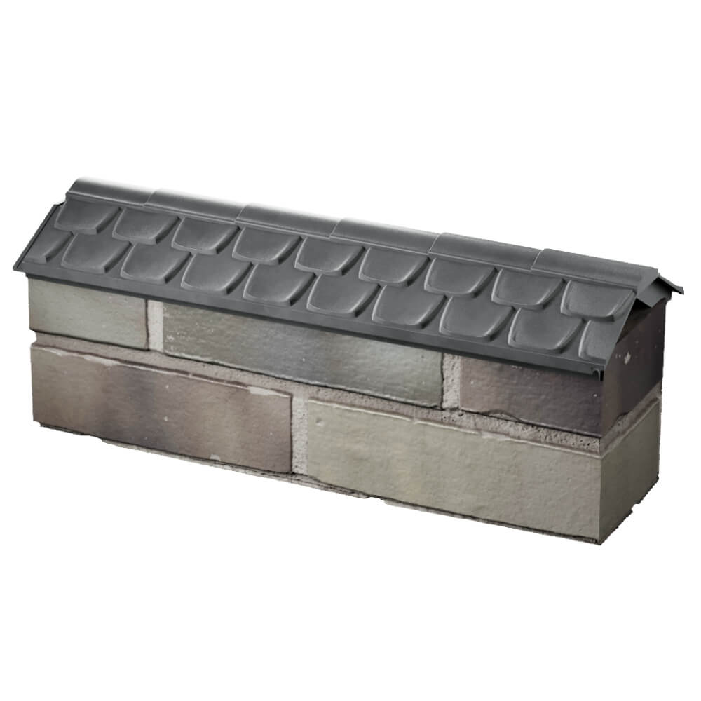 Парапет Zking Эльбрус Серый с посадкой на 0.5 кирпича (130мм) в Сургуте фото