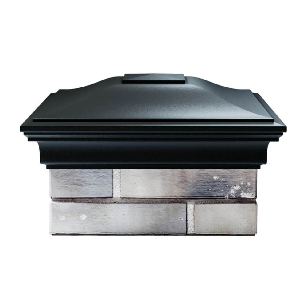 Колпак Zking Монблан Черный на столб 1.5х1.5 еврокирпича 0.7НФ (355х355мм) Сургут фото