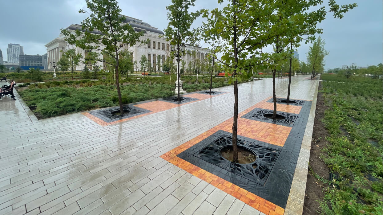 Приствольная решетка для дерева ZKING CRUST 1.2х1.2м Черная в Сургуте фото