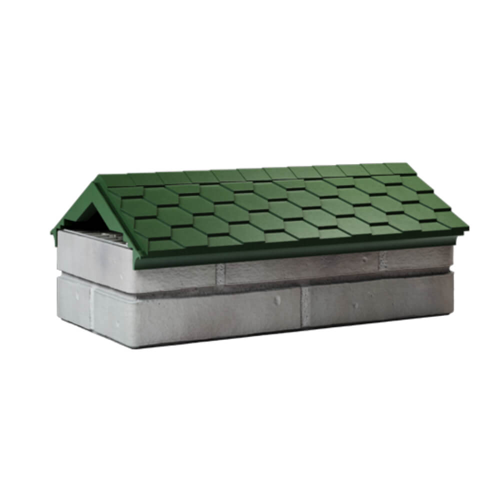 Парапет Zking Эверест Зеленый с посадкой на 1 кирпич (200/225/255мм) Сургут фото