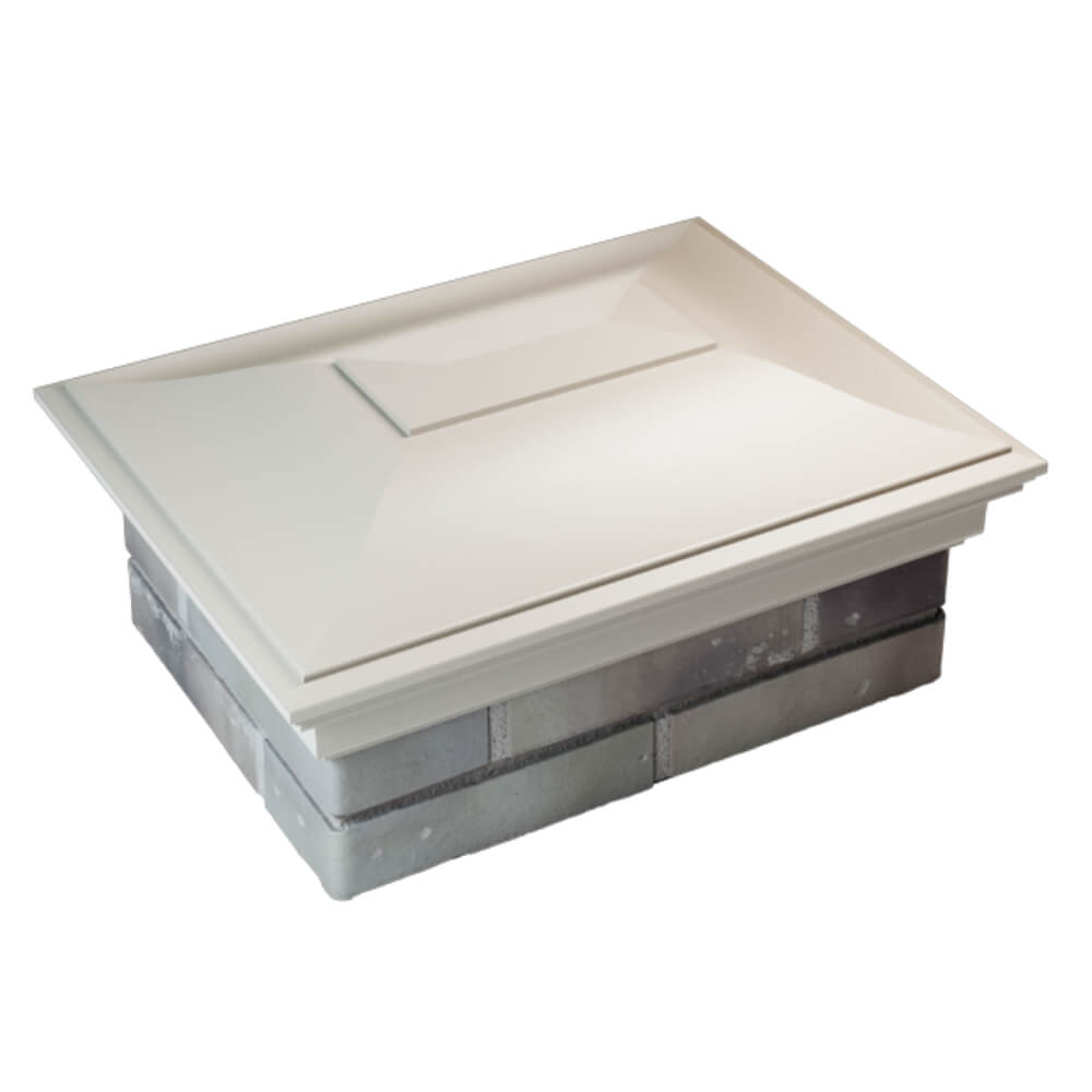 Колпак Zking Монблан Бежевый на столб 2х1.5 кирпича (515х385мм) Сургут фото