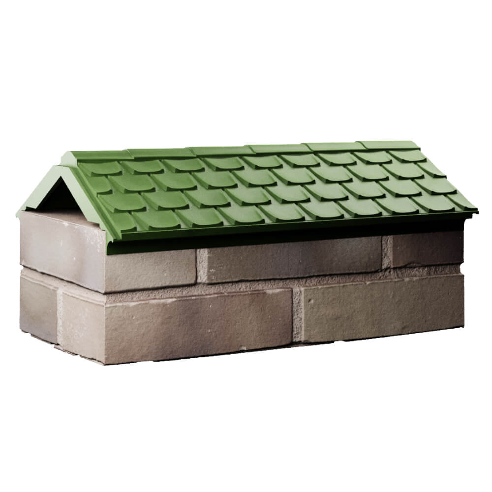 Парапет Zking Эльбрус Зеленый с посадкой на 1 кирпич (255мм) Сургут фото