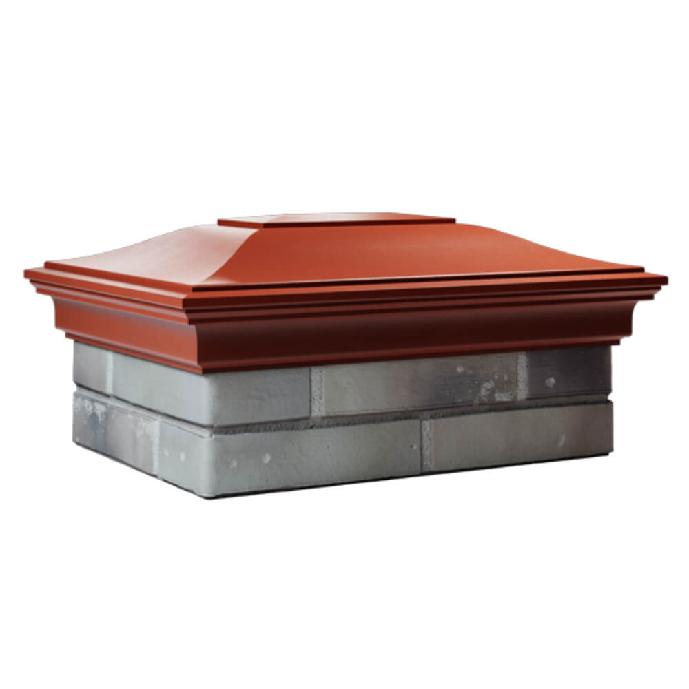 Колпак Zking Монблан Красный на столб 2х1.5 кирпича (515х385мм) в Сургуте фото