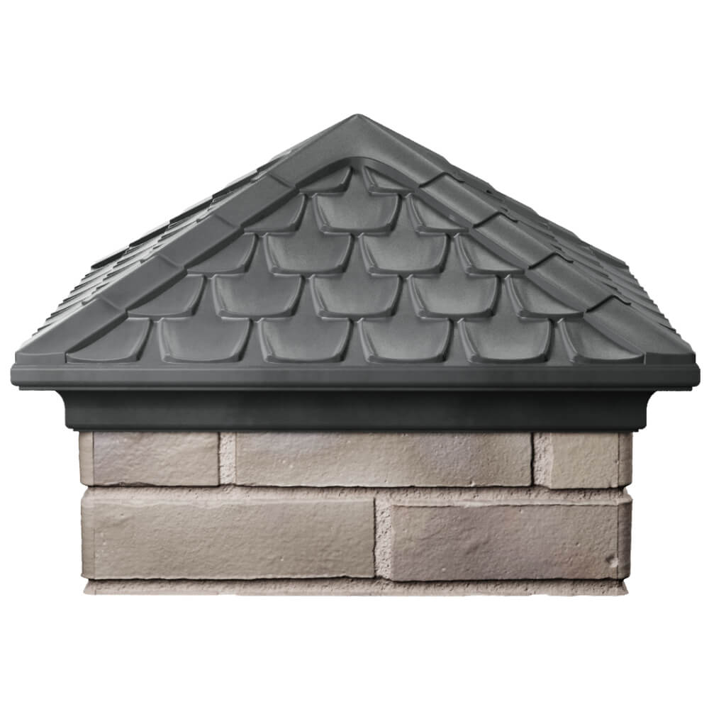 Колпак Zking Эльбрус Серый на столб 1.5х1.5 кирпича (385х385мм) Сургут фото