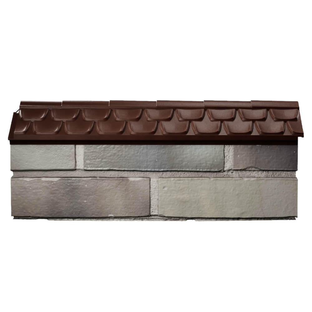 Парапет Zking Эльбрус Коричневый с посадкой на 0.5 кирпича (130мм) в Сургуте фото
