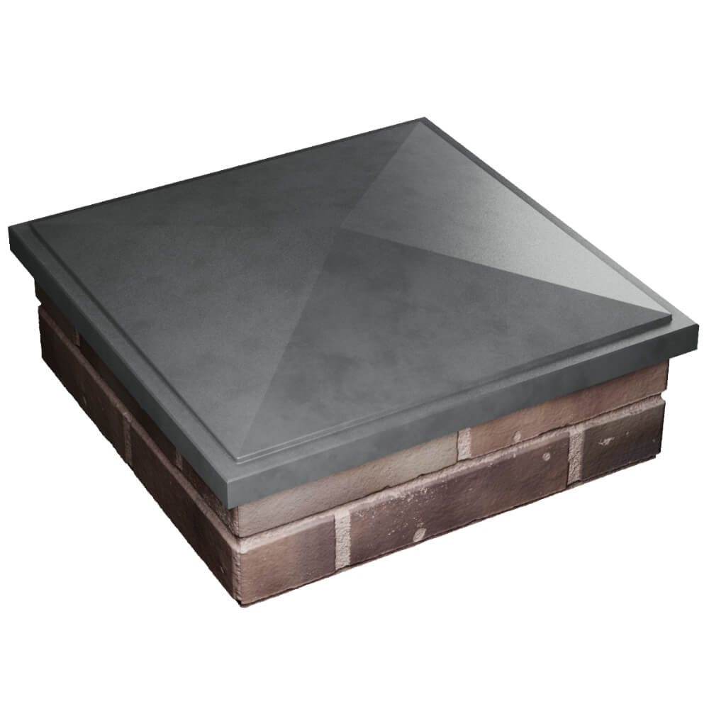 Колпак Zking БонаМоно Серый на столб 2х2 кирпича (515х515, 530х530мм) в Сургуте фото